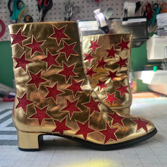 Jeffery Campbell "On Mars" Boots in Gold - Picture 1 of 13